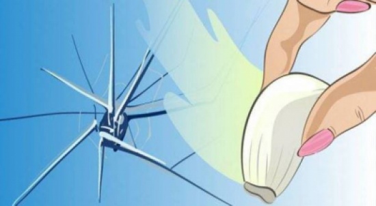 كيف تصلحون الزجاج المتشقق بواسطة فص ثوم ؟