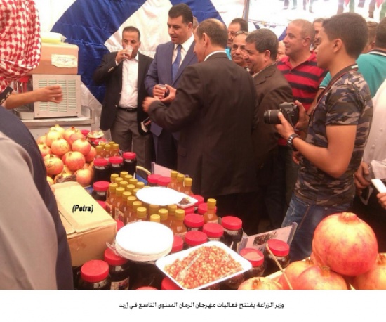 بدء فعاليات مهرجان الرمان السنوي التاسع في إربد