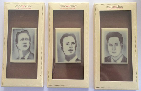 ديفيد كاميرون بطعم شيكولاتة التوت.. متجر يروج لمنتجاته بطبع صور المرشحين