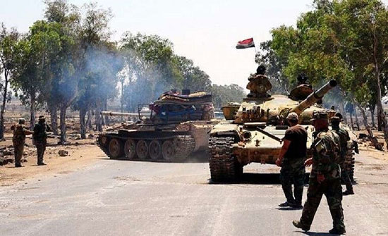 مصدر عسكري: قتلى وجرحى بصفوف القوات السورية في هجوم مسلح في الريف الشمالي لحماة مصدر عسكري: قتلى وجرحى بصفوف القوات السورية في هجوم مسلح في الريف الشمالي لحماة