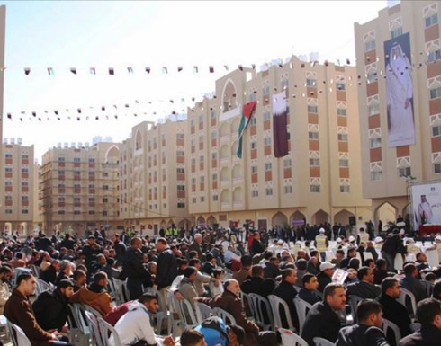 قطر تعلن بناء 1060 وحدة سكنية جديدة في غزة