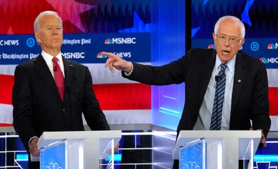 ساندرز يعلن تأييده لبايدن في السباق الرئاسي