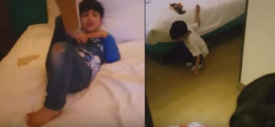 فيديو: اطفال يشربون الخمر بالخطأ وهذا حالهم