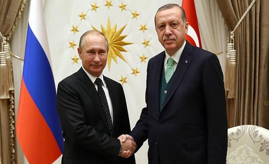 أردوغان وبوتين يبحثان هاتفيا آخر التطورات في سوريا أردوغان وبوتين يبحثان هاتفيا آخر التطورات في سوريا