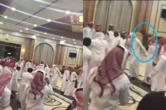 بالفيديو.. شبح غريب يظهر في حفل زفاف
