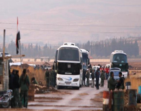 تهجير مقاتلي المعارضة وعائلاتهم غربي دمشق لدرعا‏‫ وإدلب