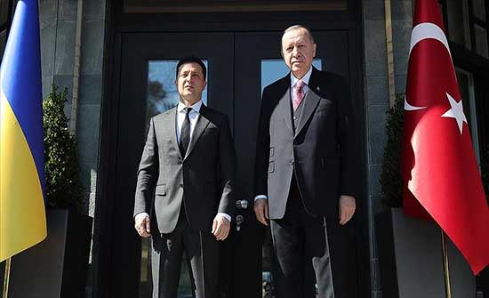 أردوغان يبحث مع نظيره الأوكراني تطورات الحرب أردوغان يبحث مع نظيره الأوكراني تطورات الحرب