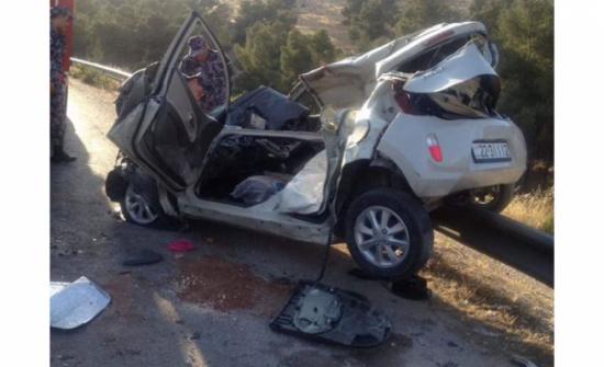 وفاة فتاة واصابتان بحادث سير على طريق ياجوز (صور)
