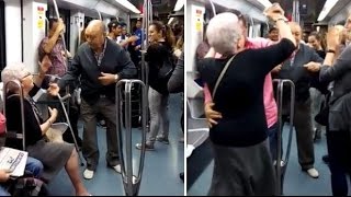 بالفيديو ..هكذا تصرفت عجوز بعدما رقص زوجها مع فتاة حسناء...لن تصدقوا! بالفيديو ..هكذا تصرفت عجوز بعدما رقص زوجها مع فتاة حسناء...لن تصدقوا!