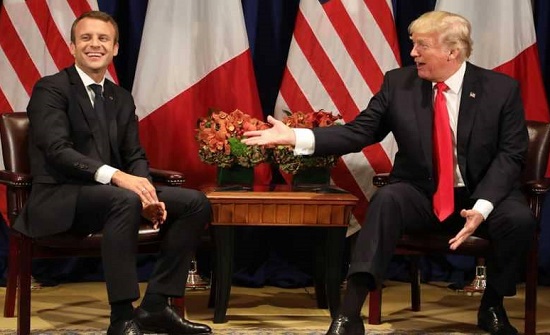 ترامب يطلق عنان "السخرية " بحق ماكرون