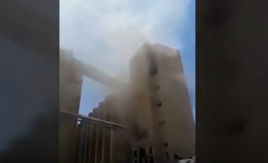 فيديو جديد للانفجار الذي وقع في صوامع العقبة فيديو جديد للانفجار الذي وقع في صوامع العقبة
