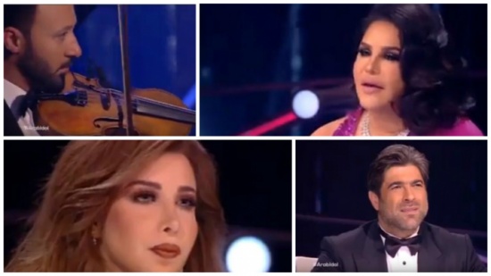 شاهد.. شيرين عبدالوهاب تبكي لجنة التحكيم واحمد فهمي