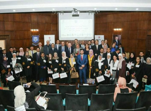 جامعة إربد الأهلية تشارك في المحاكمة الصورية والتي نظم لها اللجنة الدولية للصليب الأحمر
