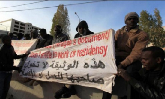 سودانيون يعتصمون للمطالبة بحقوق اللاجئ