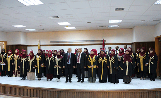 حفل أداء القسم القانوني لطلبة التمريض في جامعة الحسين بن طلال