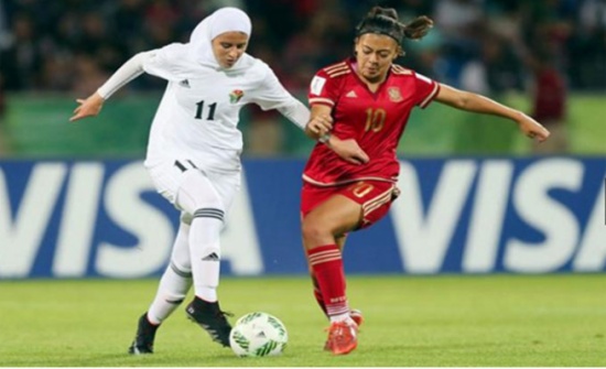 منتخب "النشميات" يخسر من نظيره الإسباني بسداسية منتخب "النشميات" يخسر من نظيره الإسباني بسداسية