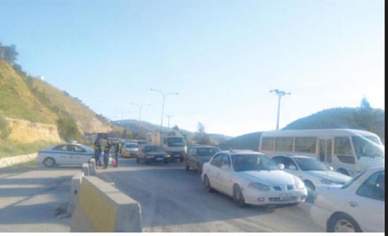 فتح طريق اربد عمان