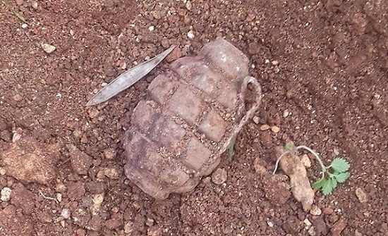 في إربد ... اطفال يعثرون على قنبلة اثناء اللعب