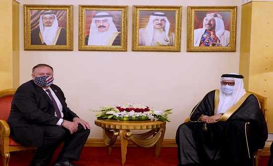 بومبيو: بحثت في البحرين مواجهة نفوذ إيران الخبيث