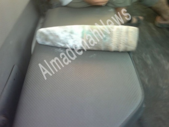 بالصور : قذيفة سورية تصيب قبة مسجد في الرمثا
