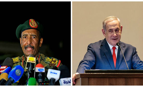 نتنياهو يلتقي البرهان ويبحثا تطبيع العلاقات بين إسرائيل والسودان نتنياهو يلتقي البرهان ويبحثا تطبيع العلاقات بين إسرائيل والسودان