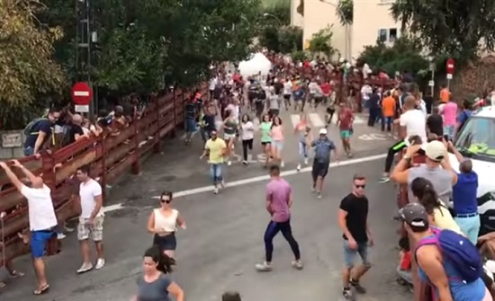 بالفيديو : كرة عملاقة تسحق رجلا في مهرجان إسباني بالفيديو : كرة عملاقة تسحق رجلا في مهرجان إسباني