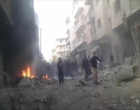 النظام يقصف وادي بردى ومعارك بالغوطة الشرقية