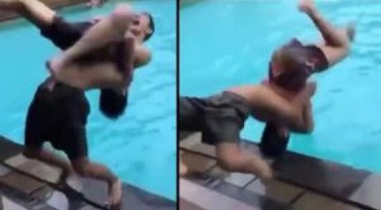 شاهد..  مزحة كادت أن تتسبب بكارثة