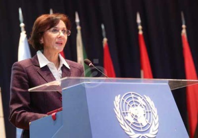 ريما خلف تدعو إلى تشكيل تحالف عربي عالمي لمكافحة نظام الفصل العنصري ريما خلف تدعو إلى تشكيل تحالف عربي عالمي لمكافحة نظام الفصل العنصري