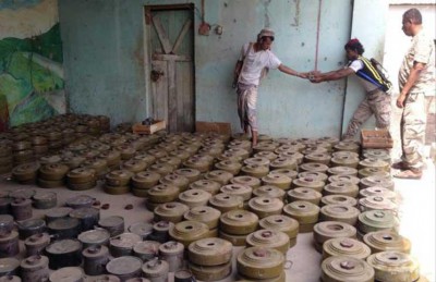 هيومن رايتس ووتش تطالب الحوثيين بوقف استخدام الالغام المضادة للافراد