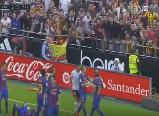 بالفيديو: ميسي ينفجر بالسباب في وجه جمهور فالنسيا