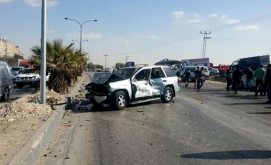 6 إصابات في حادث تصادم بين مركبتين في جرش 6 إصابات في حادث تصادم بين مركبتين في جرش