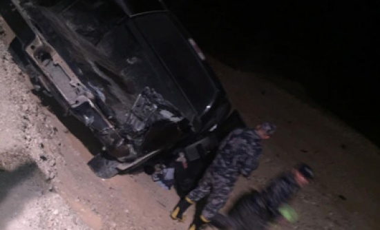 بالصور : وفاة وثلاث إصابات بحادث سير في معان بالصور : وفاة وثلاث إصابات بحادث سير في معان