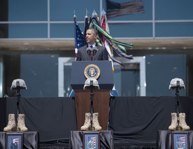 أوباما: مأساة فورت هود تهز نفوسنا