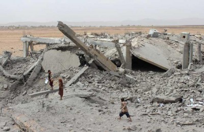 غارات مكثفة لطائرات التحالف على تعز اليمنية