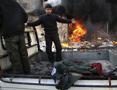 مقتل 30 مدنيا في حي السكري بمدينة حلب