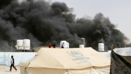 سلسلة حرائق الزعتري تستمر وتخلف 5 إصابات جديدة