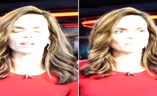 بالفيديو- تقرير جنسي يقاطع مذيعة الاخبار ويضعها في موقف محرج بالفيديو- تقرير جنسي يقاطع مذيعة الاخبار ويضعها في موقف محرج 