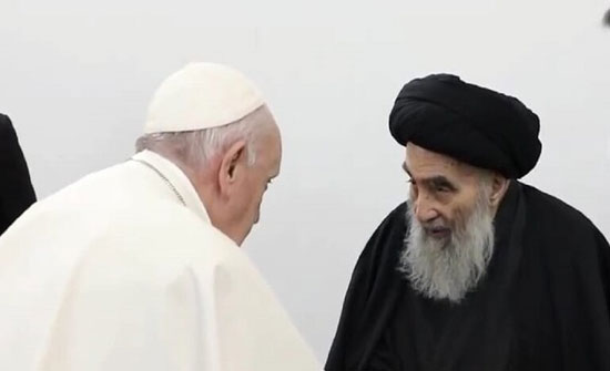 البابا فرنسيس: لقائي مع السيستاني لا ينسى البابا فرنسيس: لقائي مع السيستاني لا ينسى
