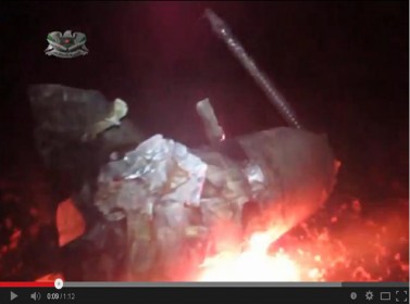 الجيش الحر يسقط طائرة حربية بريف حماة (فيديو)