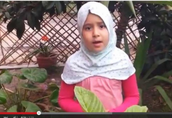 درس ديني من طفلة