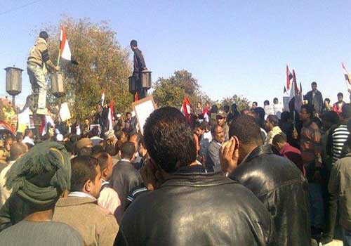 مظاهرات في "سوهاج" المصرية ضد زيارة مرسي لها