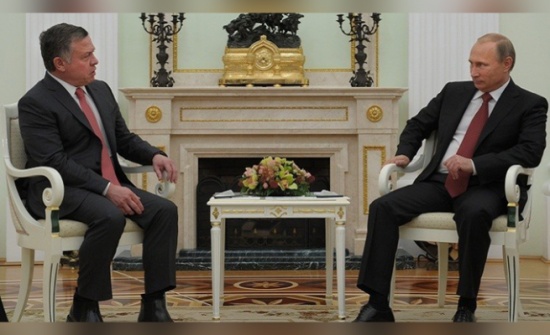 بوتين للملك : للاردن دور رئيس في استقرار أوضاع الشرق الأوسط