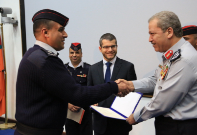 مدير عام الدفاع المدني يلتقي السفير الفرنسي في مدينة الدفاع المدني التدريبية