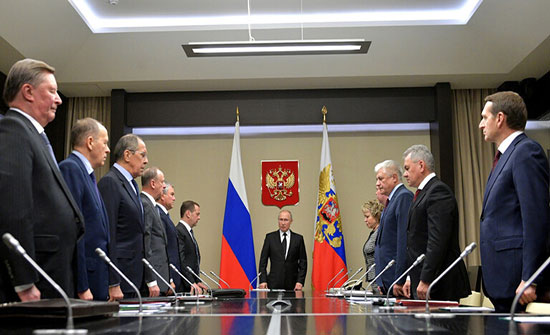 عشية لقائه أردوغان .. بوتين يجتمع مع مجلس الأمن الروسي