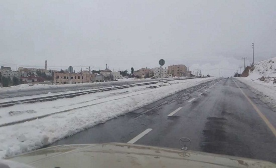 بدء تساقط الثلوج في عجلون بدء تساقط الثلوج في عجلون