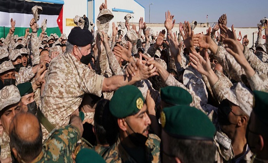 الملك داعماً قواعد الاشتباك الجديدة : بدي العين الحمراء الملك داعماً قواعد الاشتباك الجديدة : بدي العين الحمراء