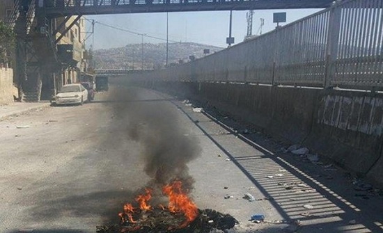 اعمال شغب في مخيم البقعة ..