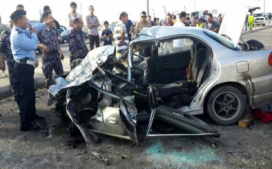 وفاة و 6 اصابات حادث تصادم مروع بالعقبة