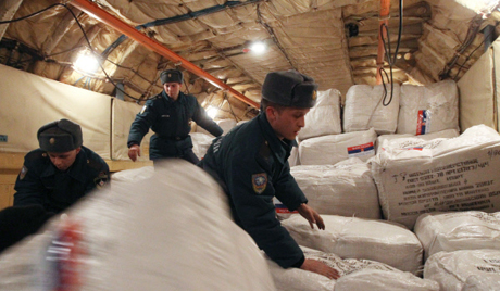 روسيا ترسل مساعدات إنسانية للاجئين السوريين في الأردن